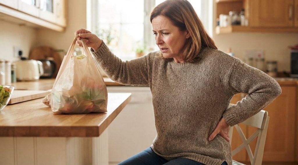 dolencia de paciente en casa de osteoporosis