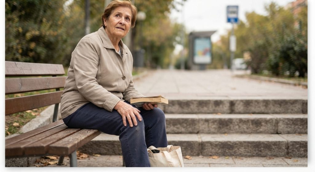 persona mayor con dolor de artorsis de rodilla